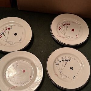 Playing Card Themed Dinner Plate Set